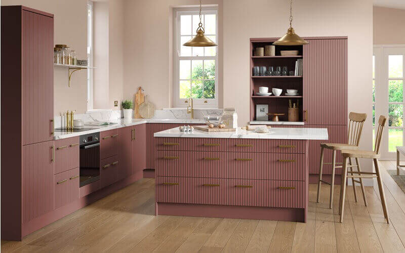 Cordoba - Super Matt Rusty Red - Kitchen Facelift Gallery