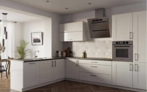 Denver - High Gloss White Grey - Kitchen Facelift Gallery