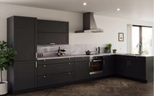 Juno - Mercia - Super Matt Black - Kitchen Facelift Gallery