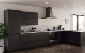 Kendal - Super Matt Black - Kitchen Facelift Gallery
