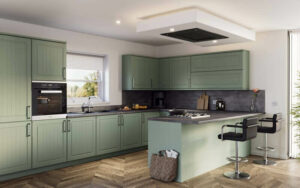 Nova - Painted Oak Reed Green - Kitchen Facelift Gallery