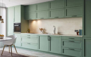 Valencia - Painted Oak Reed Green - Kitchen Facelift Gallery